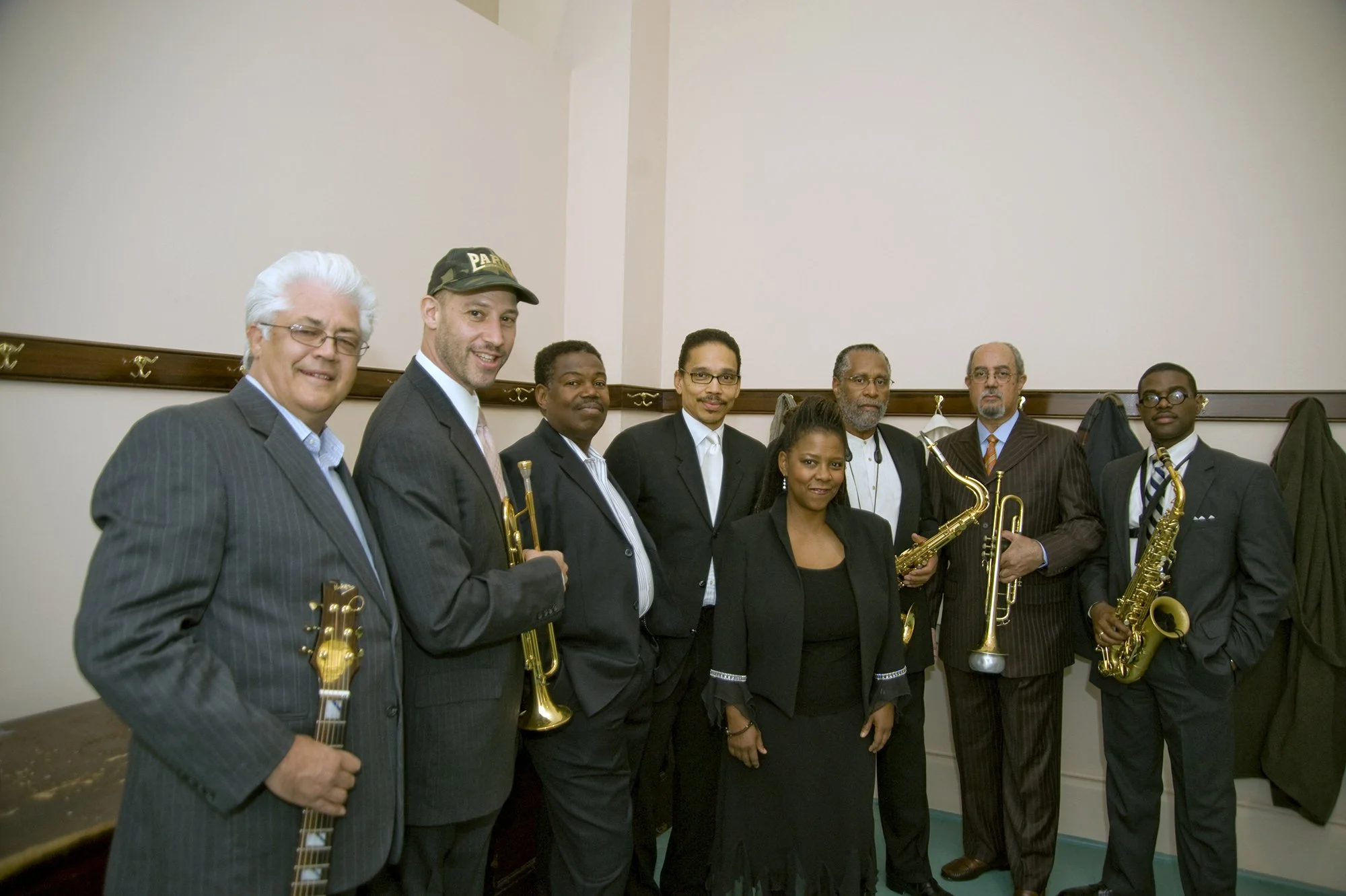Larry Coryell, Mike Mossman, “Ndugu” Chancler, Leon Lee Dorsey, Patrice Rushen, Benny Maupin, Cecil Bridgewater and Antonio Hart